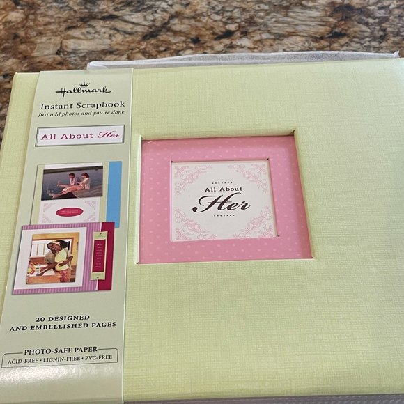 Hallmark Album " All About Her" Scrap book - Picture 2 of 5